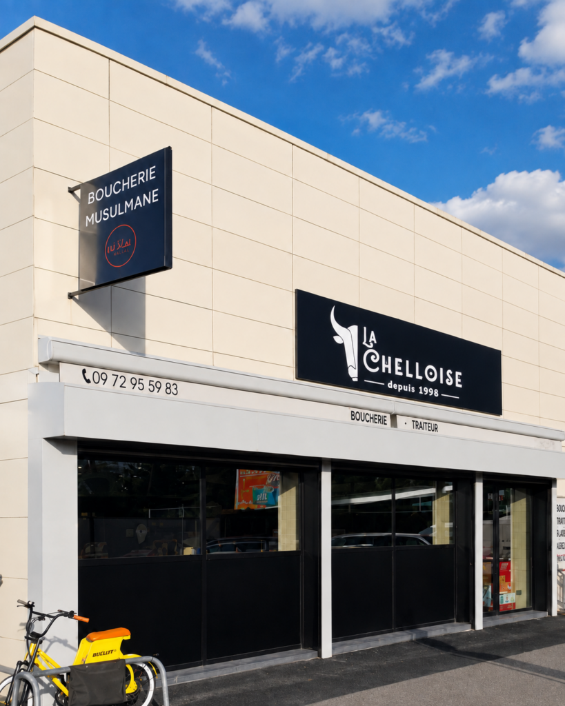 Façade de la boucherie La Chelloise