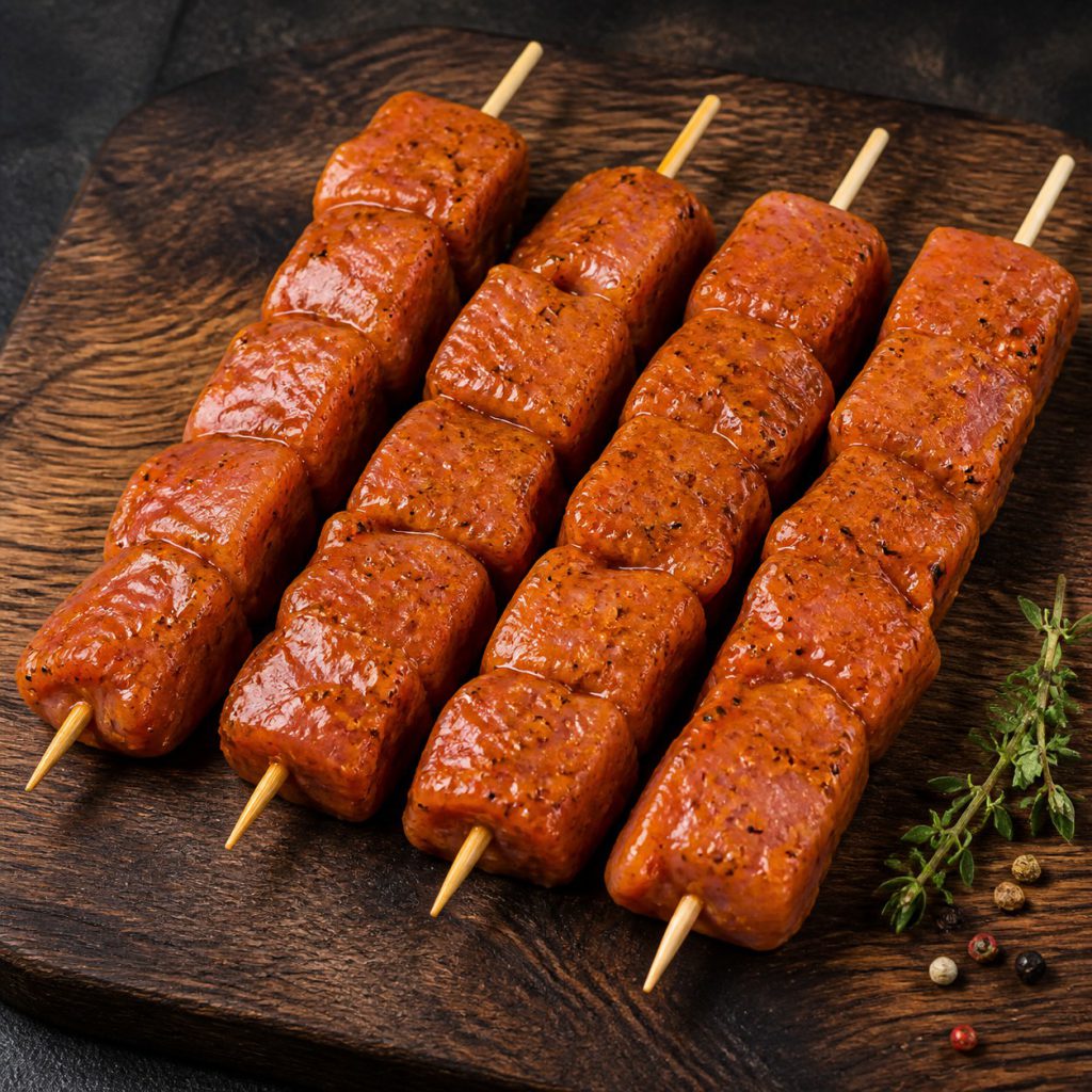 Brochettes de veau marinées