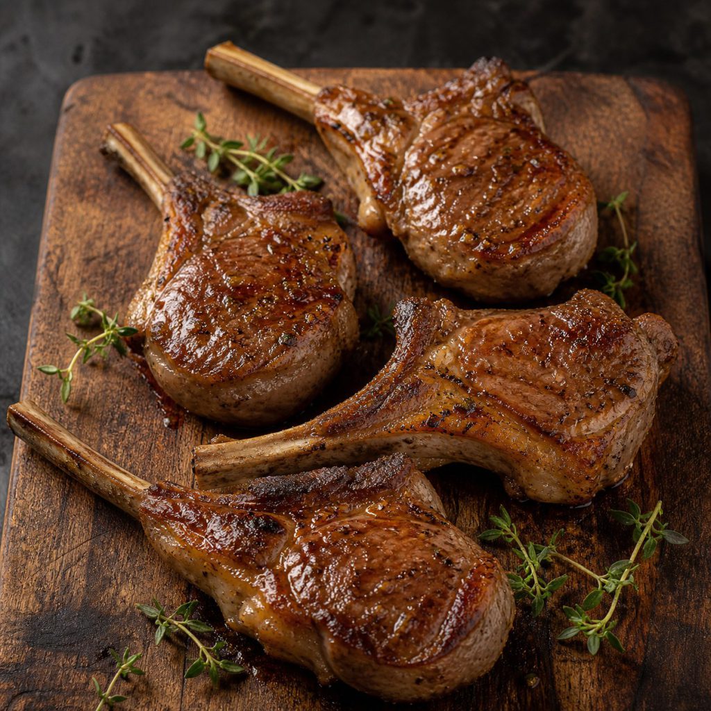 Côtelette d&rsquo;agneau braisées