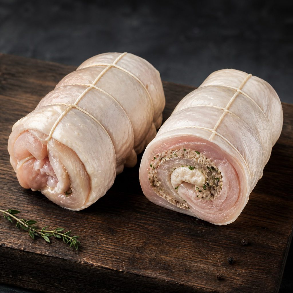 Cuisse de poulet farcie